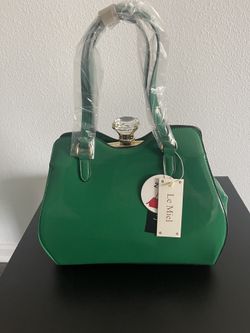 New Shiny Green Purse Handbag