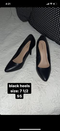 black heels