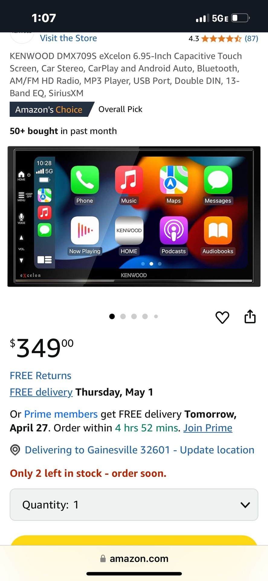 KENWOOD touch Screen Car Stereo + More