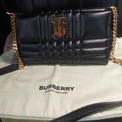 Black Lambskin TB 