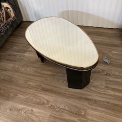 Hard coffee table 2 end tables glass