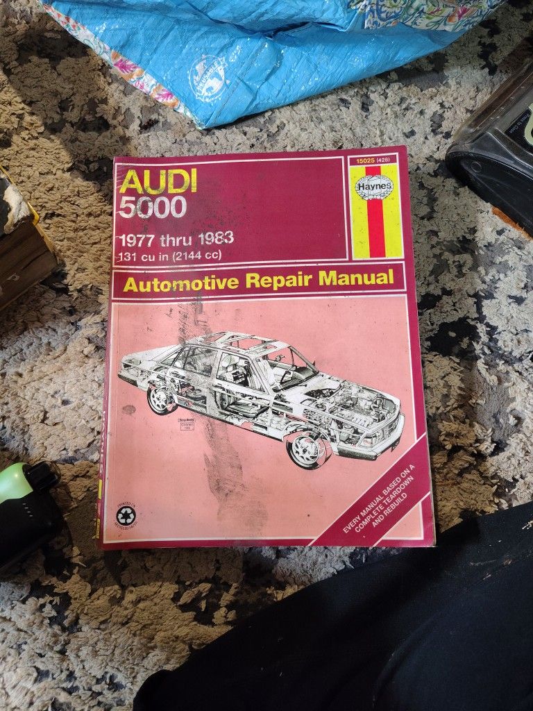 Audi 5000 1(contact info removed) Automotive B repair Manual Book