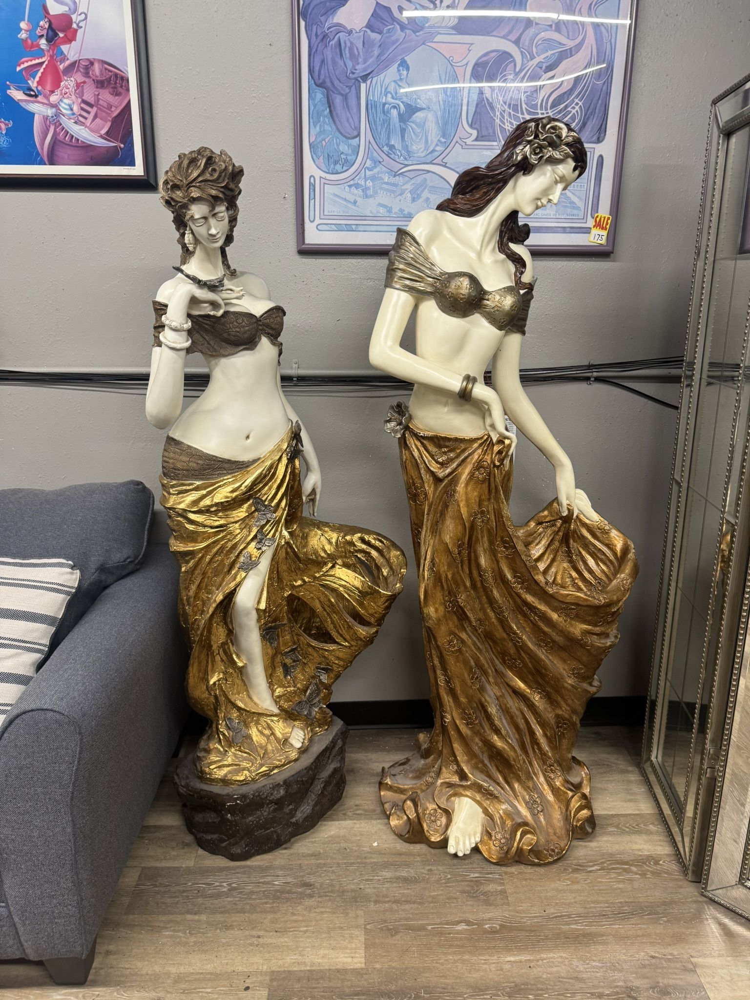 Pair Of Resin 6 Foot Statues - Excellent Condition- Originally $6500