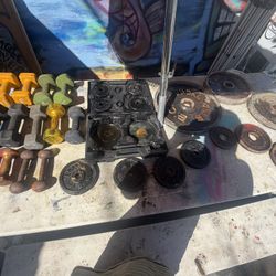 everything as a single  as‑is garage gym lot