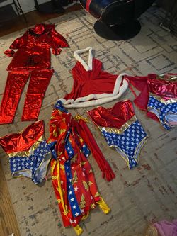 Halloween Costume Lot – Wonder Woman, Santa, More