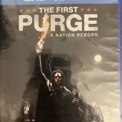 The FIRST PURGE A Nation Reborn (Blu-Ray + DVD + Digital!) NEW!