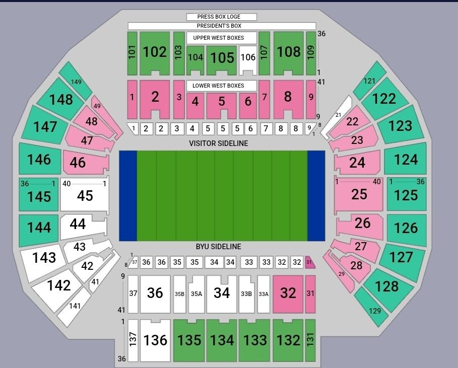 BYU ARIZONA WILDCATS GAME TICKET