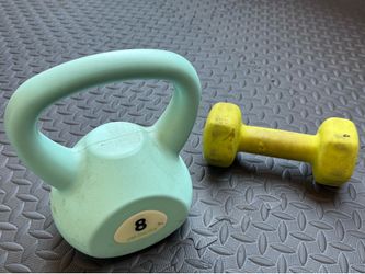 Kettle bell & dumbbell 8lbs