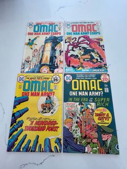 OMAC #2, 3, 4, 5 (DC Comics 1974) - Lot of  4 Comic Books FN Condition, Jack Kirby Project