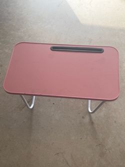 Pink Folding Laptop Bed Tray Table