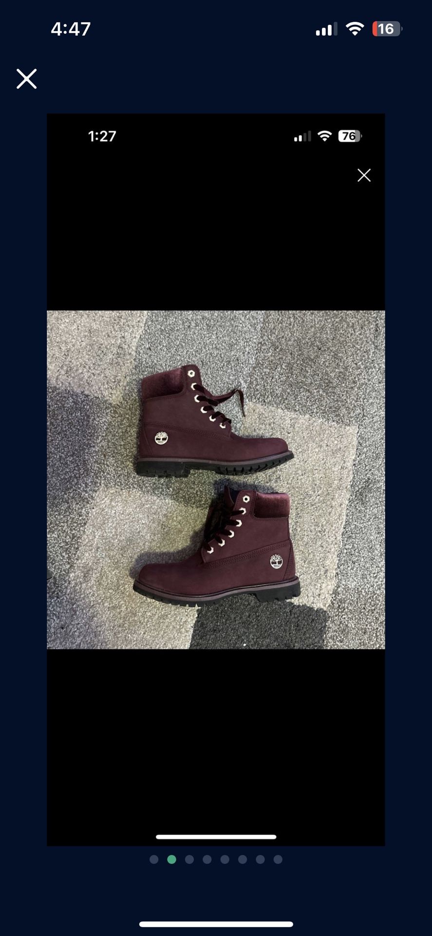 Purple Velvet Timberland 