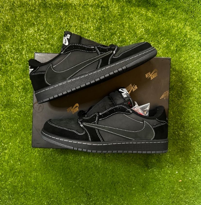 Travis Scott Jordan 1 Low Black Phantom Size 8, 8.5, 10, 10.5, 11, & 11.5