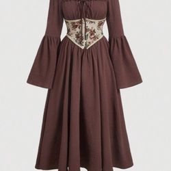 Off Shoulder Medieval  Dress