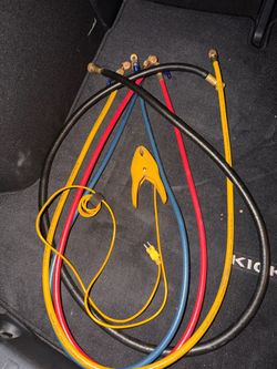 Yellow jacket hoses , temp clamp, vacuum hose