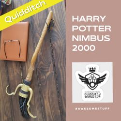 Harry Potter - Nimbus 2000 Quidditch Broom - Halloween Costume 