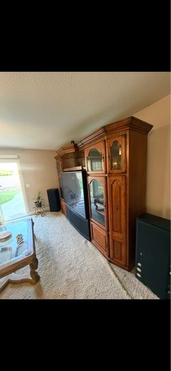 Wall unit for TV and lots of storage