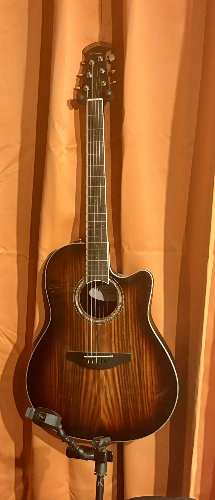 Ovation CS28P-KOAB-G Celebrity Series Traditional Plus Super Shallow Acoustic-Electric Guitar Koa Burst