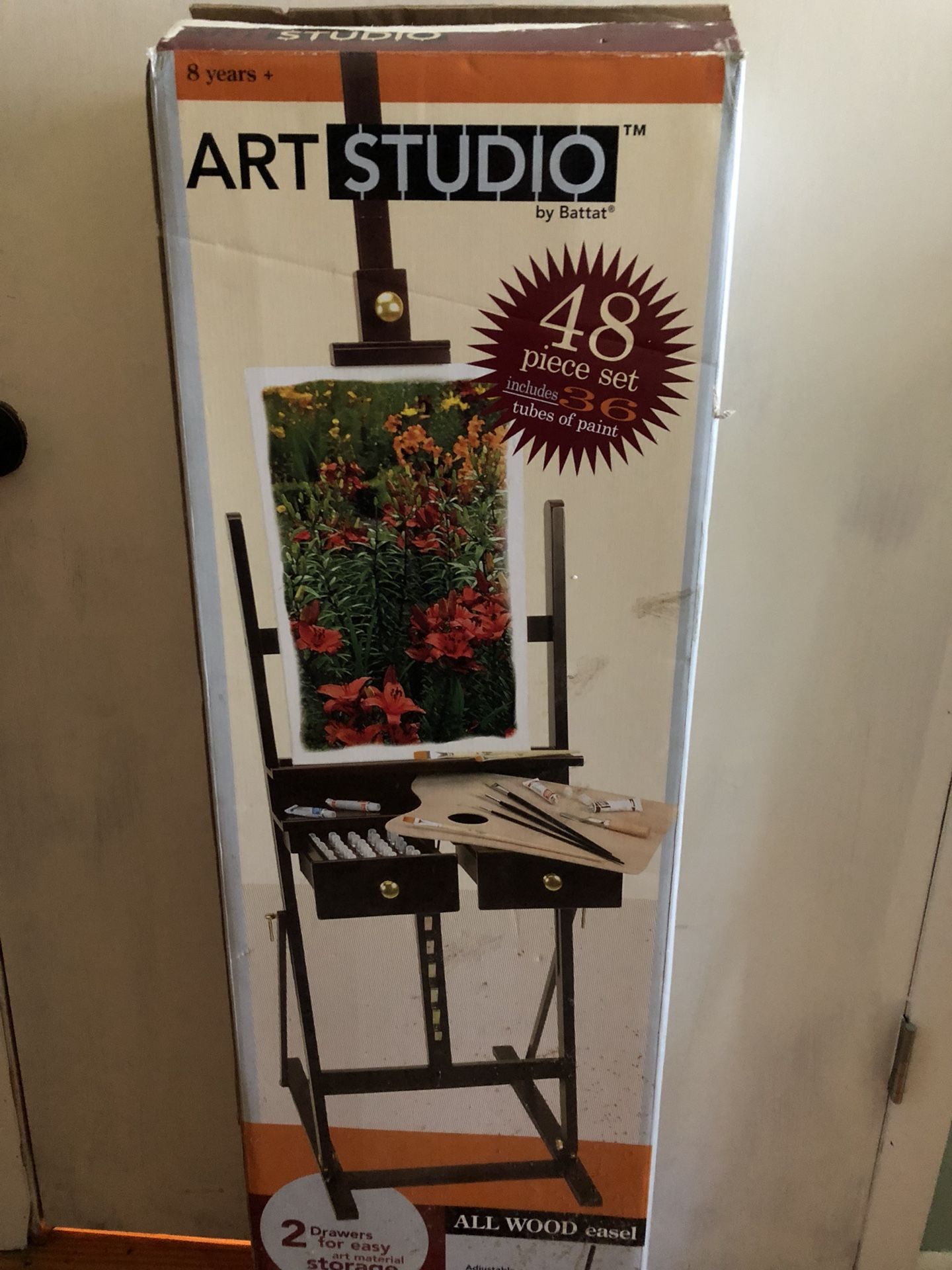 BATTAT ITALIAN EASEL 56 PIECE PAINT artist art KIT for Sale in Orange, CA -  OfferUp