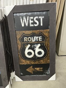 West Route 66 Brown Frame