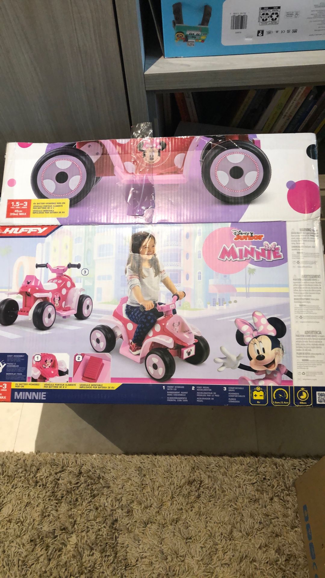 Huffy Minnie Mouse Battery Ride-On Quad.