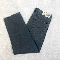 Levi's Silvertab Mens Size 36X32 Loose Fit Black Taper Leg Jeans New Mens