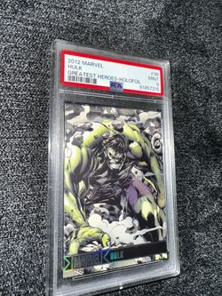 2012 Marvel Greatest Heroes Hulk Graded Card #38 psa 9