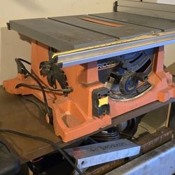 RIGID 10" TABLE SAW $175.00 OBO