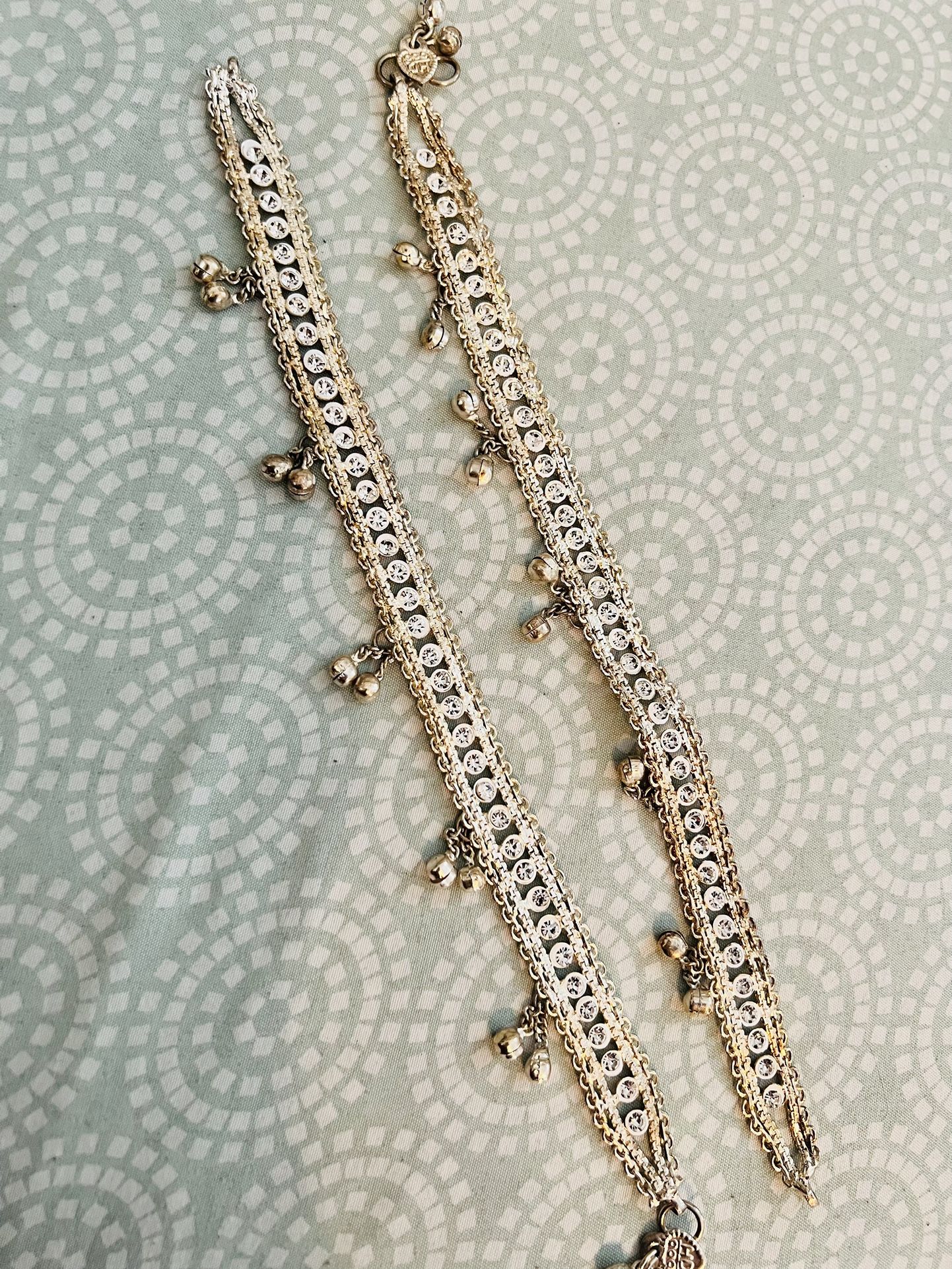 Pure Silver Anklets One Size