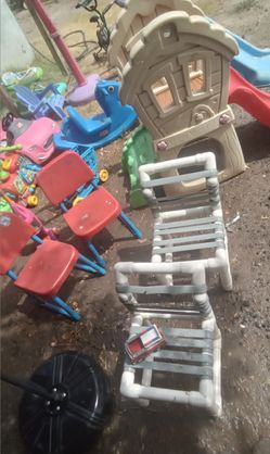 Toys Slides And Bikes
