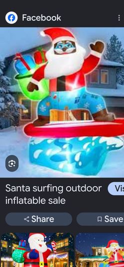 Surfing Santa