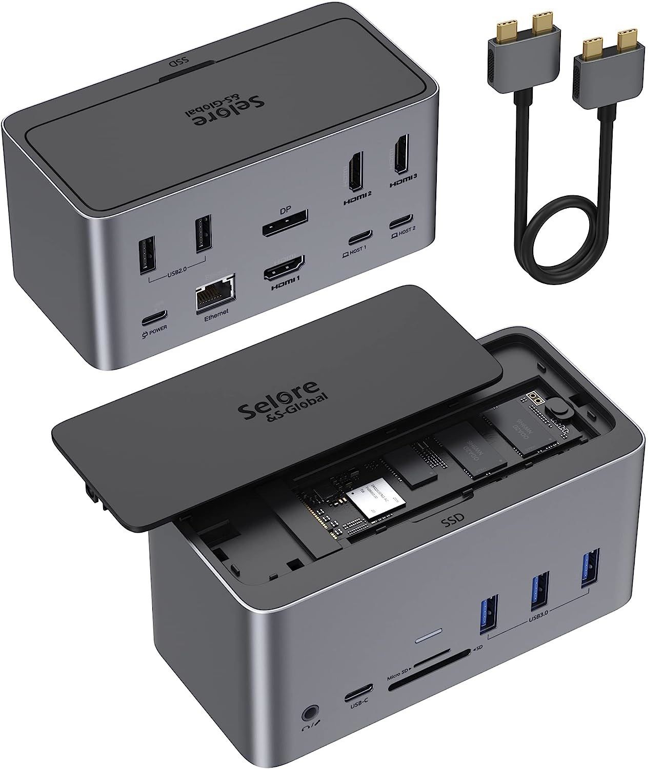 USB C Docking Station 18in1
