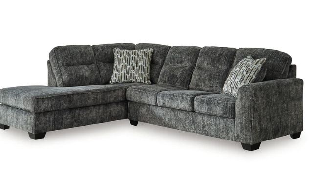 Lonoke Gunmetal 2 Piece Sectional with Chaise