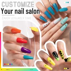 ABAC Press-On Nail Tips Set Multicolor