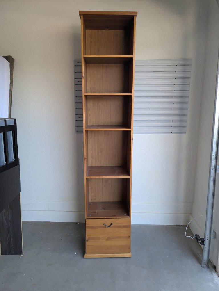 Book Shelf With Filing Cabinet Drawer