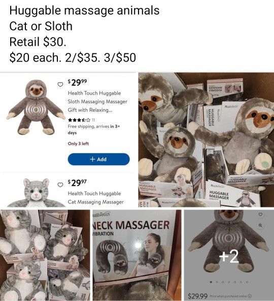 Huggable Massage Animals