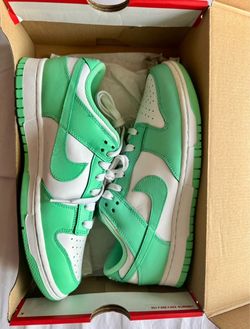 Nike Dunk Low Green and White Sneakers