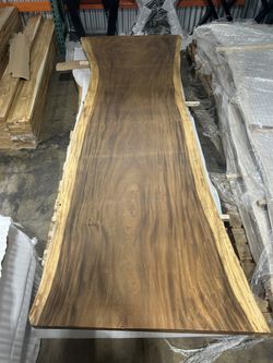 10 ft Live Edge Saman Slab Table - No. 05