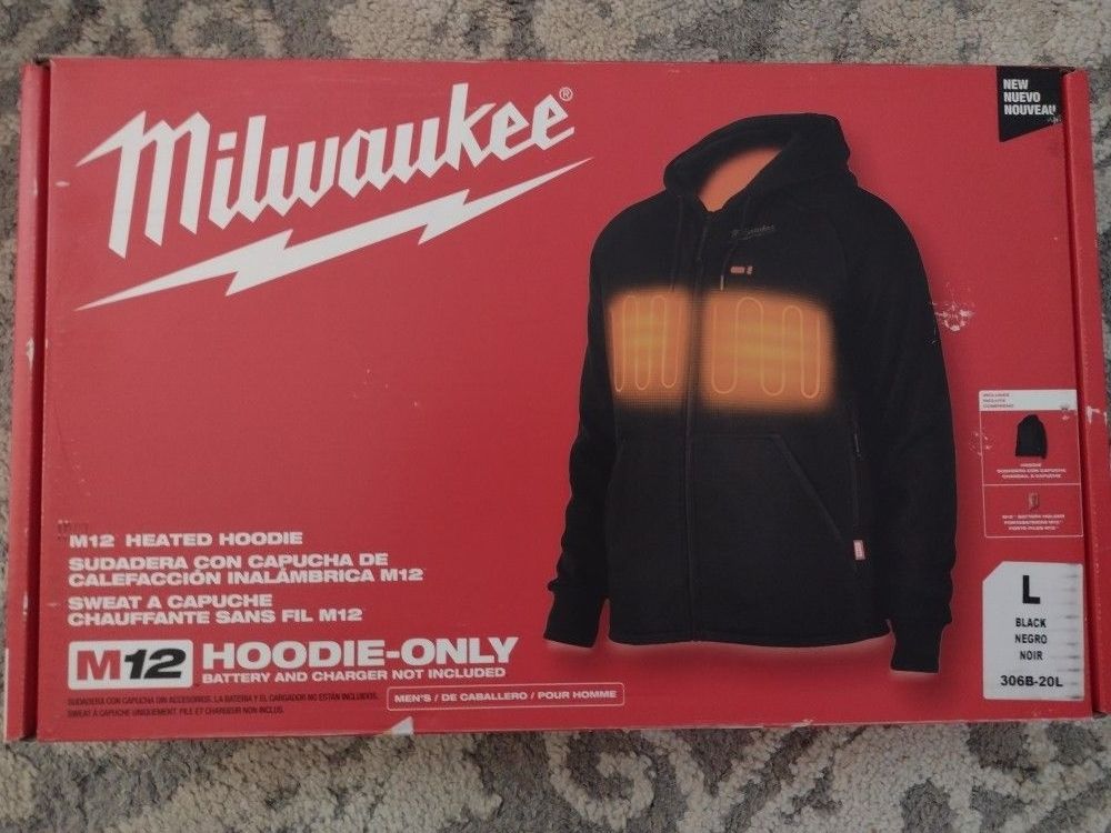 Milwaukee Men's large Heated Hoodie Jacket