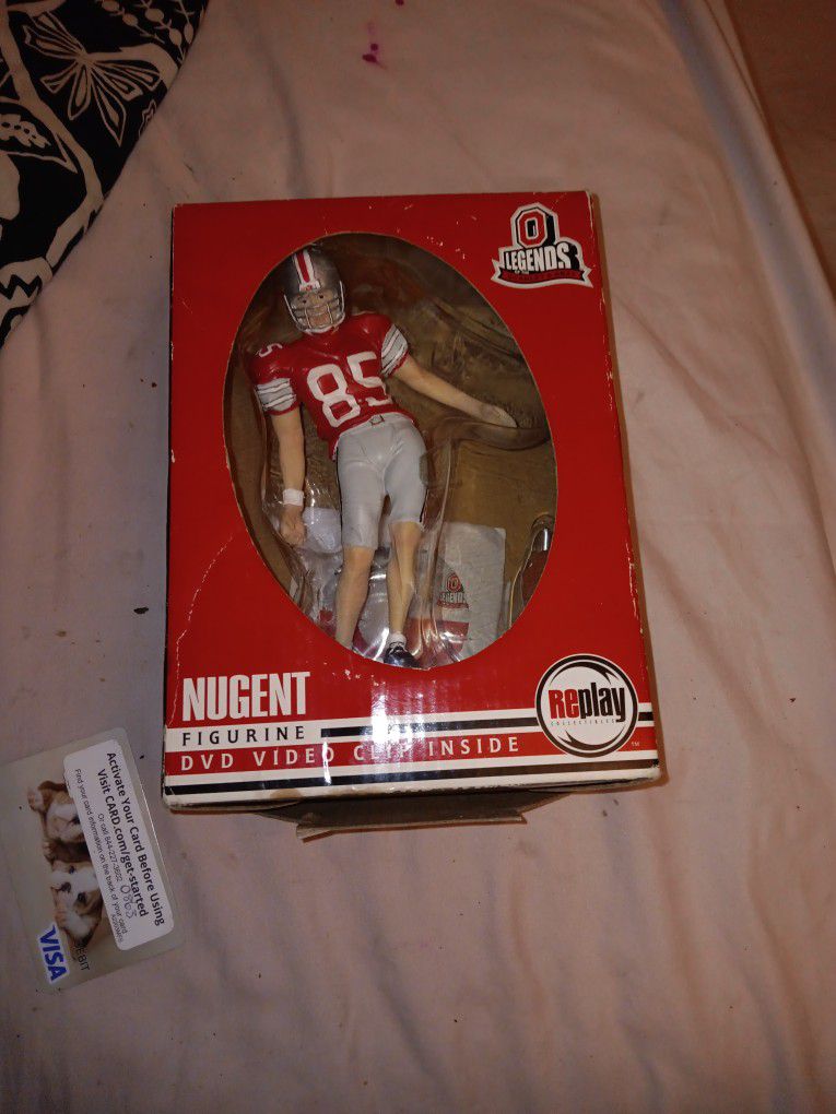 Ohio State Lengends Nugent Figurine W DVD VIDEO CLIP 
