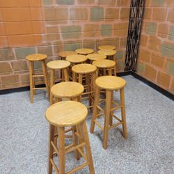 30in Wooden Stools 