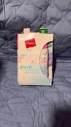 Hanes Girls Bries Pack Of 6 ..Size 12 