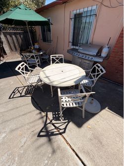 Industrial patio furniture