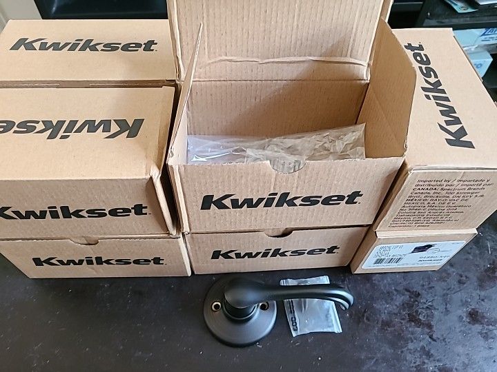 LOT of Kwikset 788LLRH 15V1 Lido Right Handed Non Turning One Sided Dummy Door Lever.Total 8 sets.