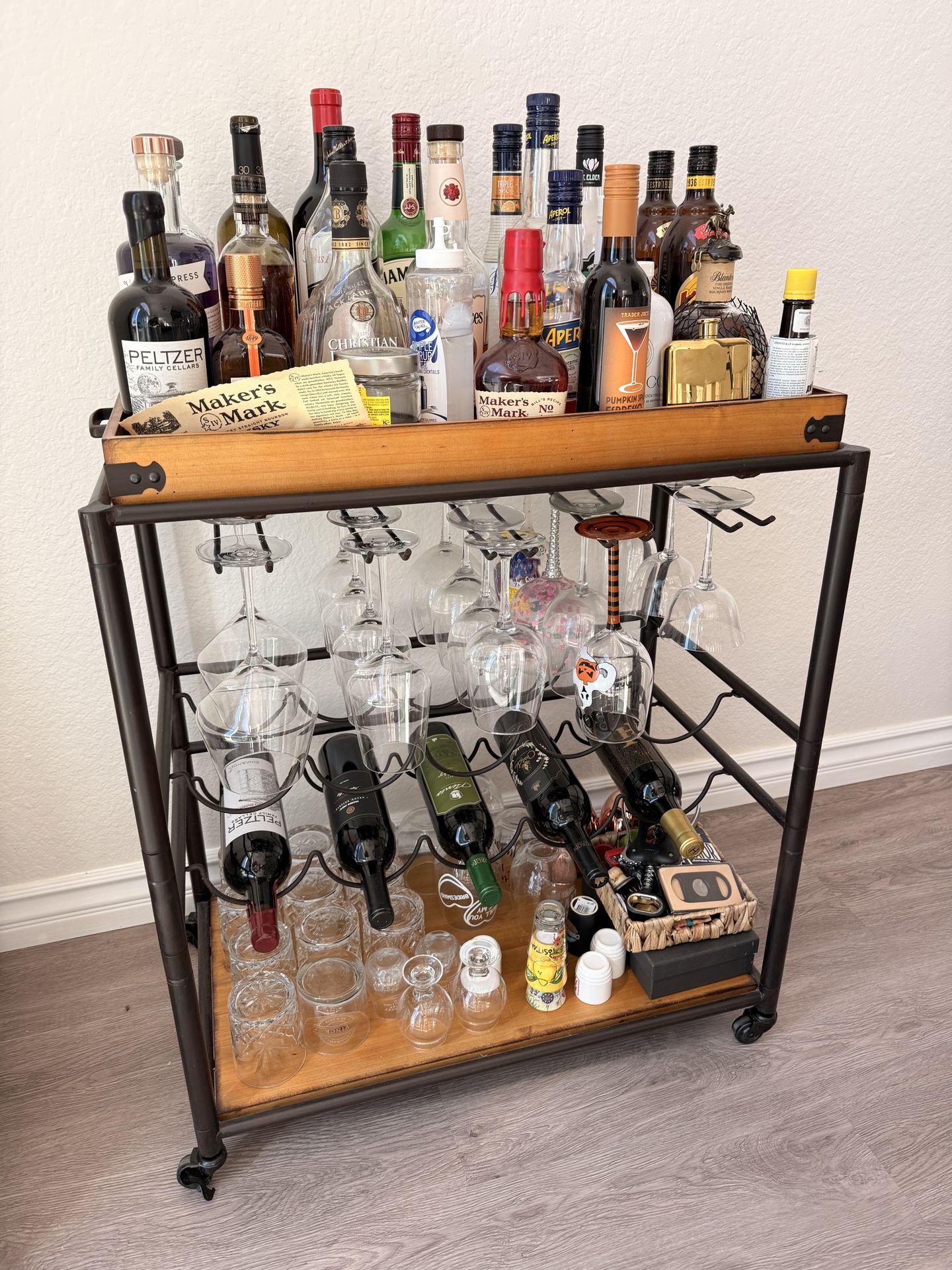 Rustic Bar Cart