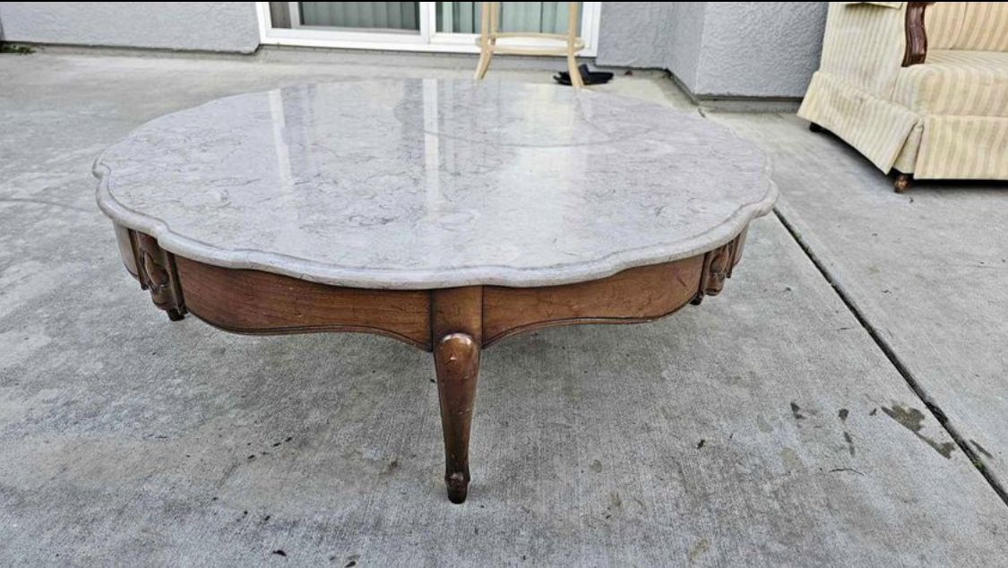 Vintage Imperial Marble Coffee Table