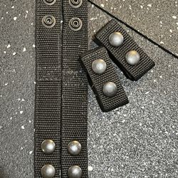 4Pcs Belt Keeper Duty Belt Security with Double Snaps for 2¼" Wide Belt Nylon USE 