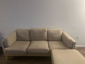 Three Seater Sofa with Ottoman