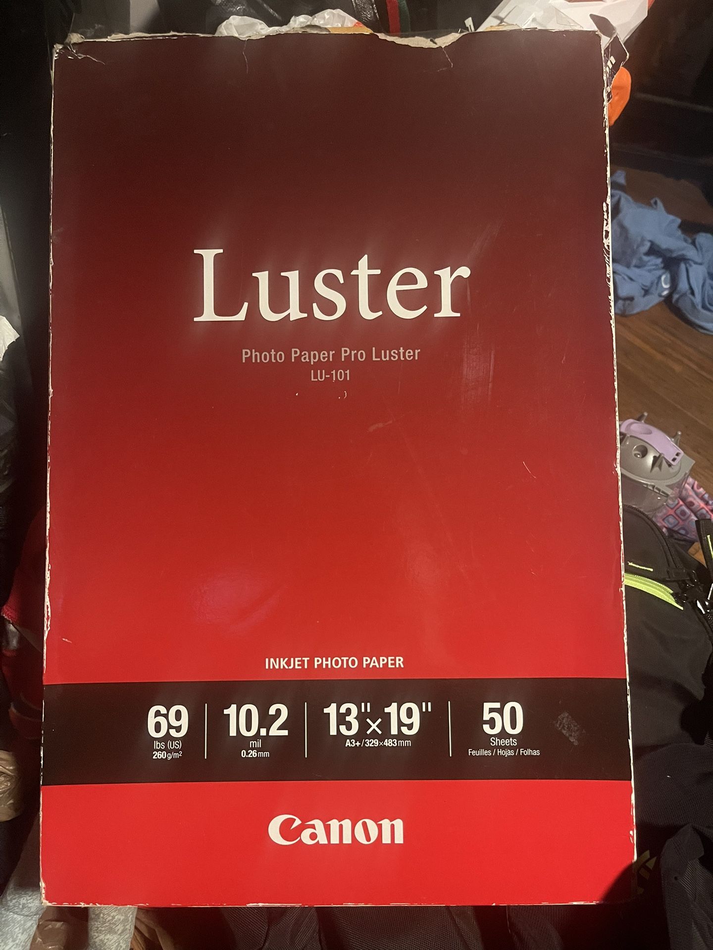 Luster photo paper pro Canon
