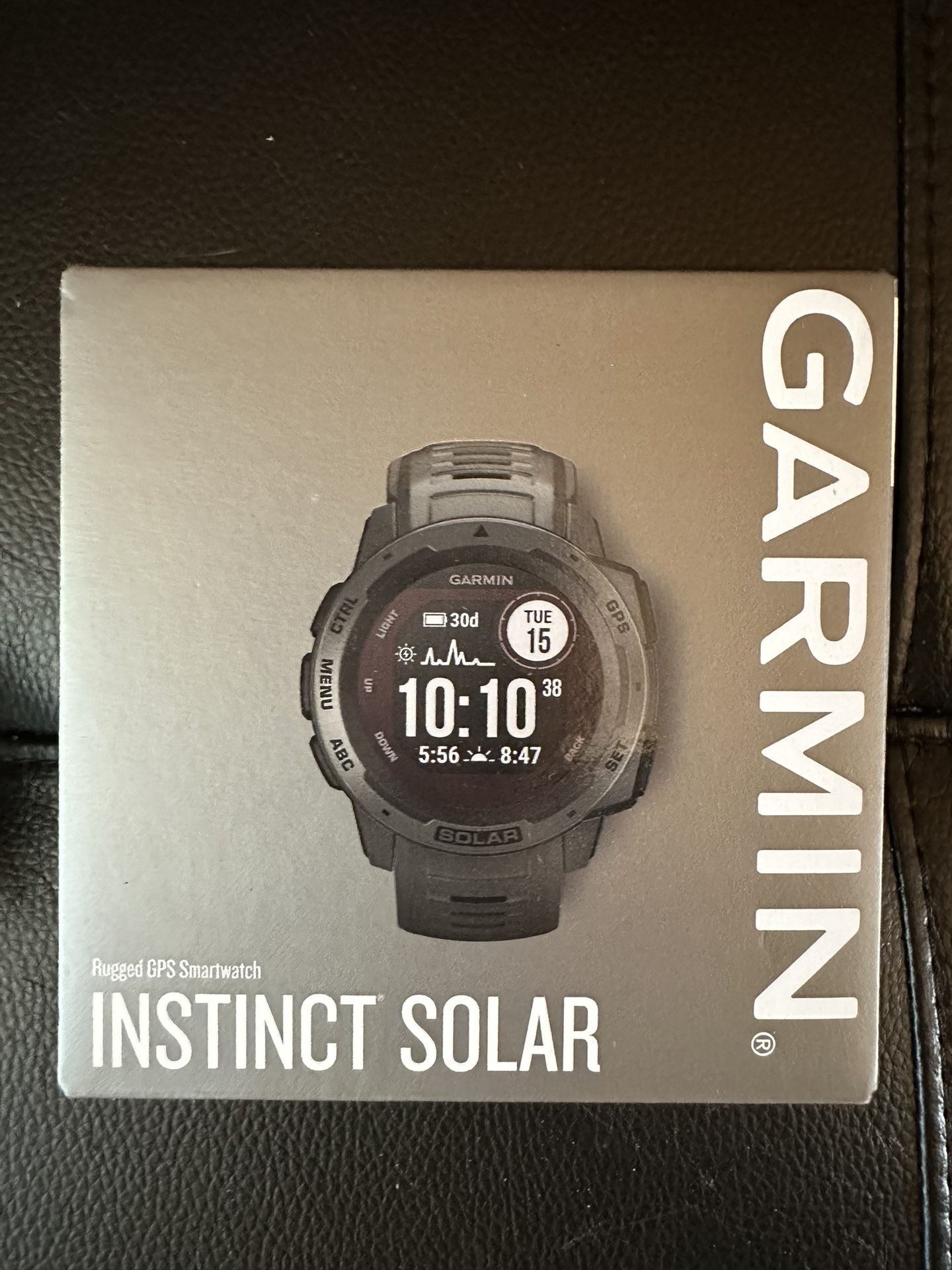 Garmin Solar Instinct Smartwatch Graphite Brand New
