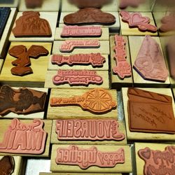 250+ RUBBER STAMP LOT! 